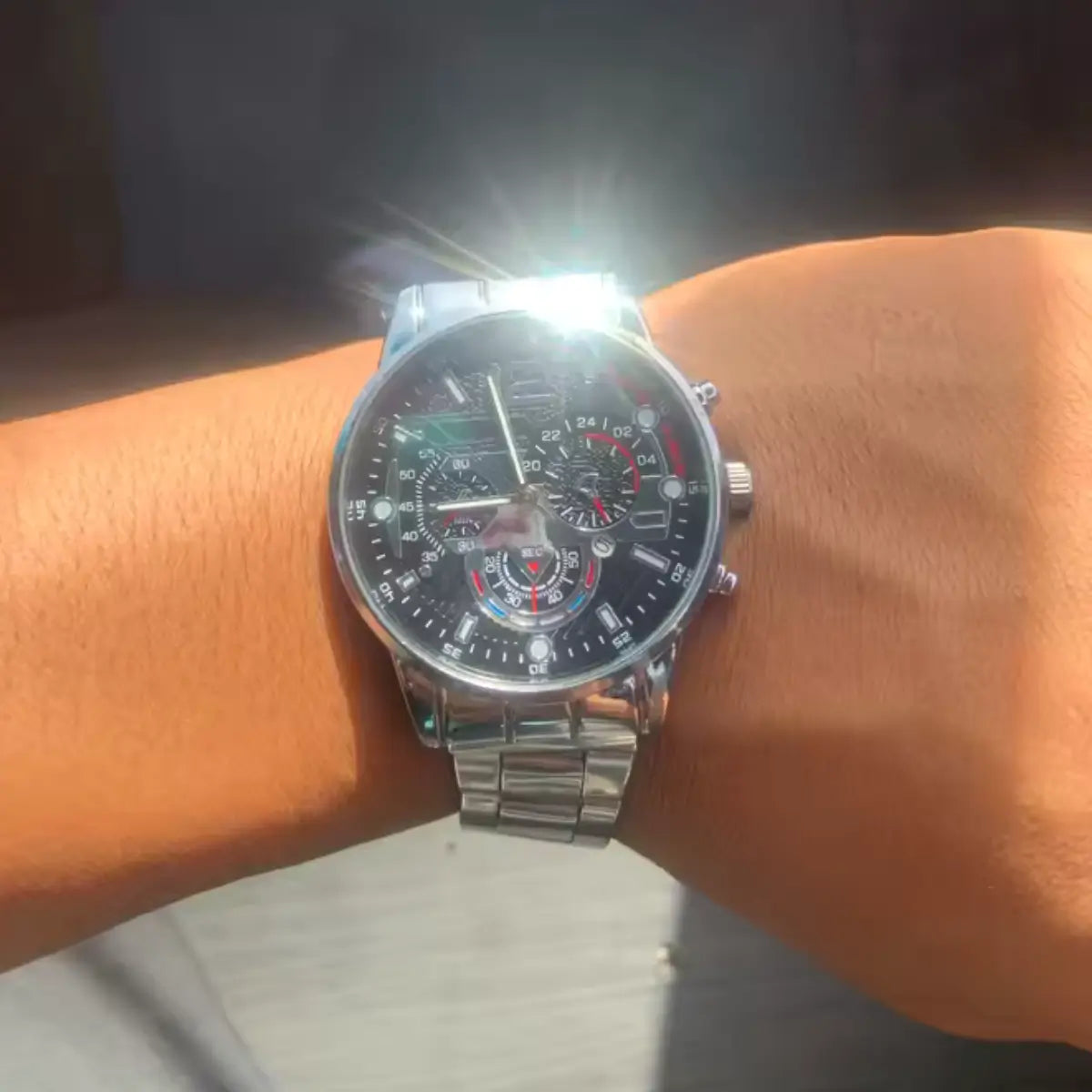 Relógio Masculino com Pulseira