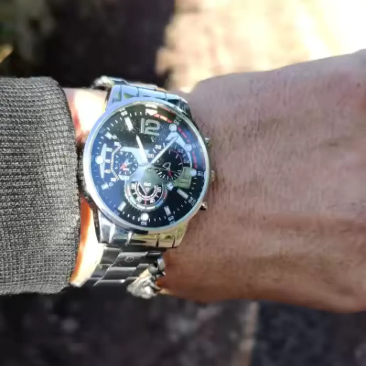 Relógio Masculino com Pulseira