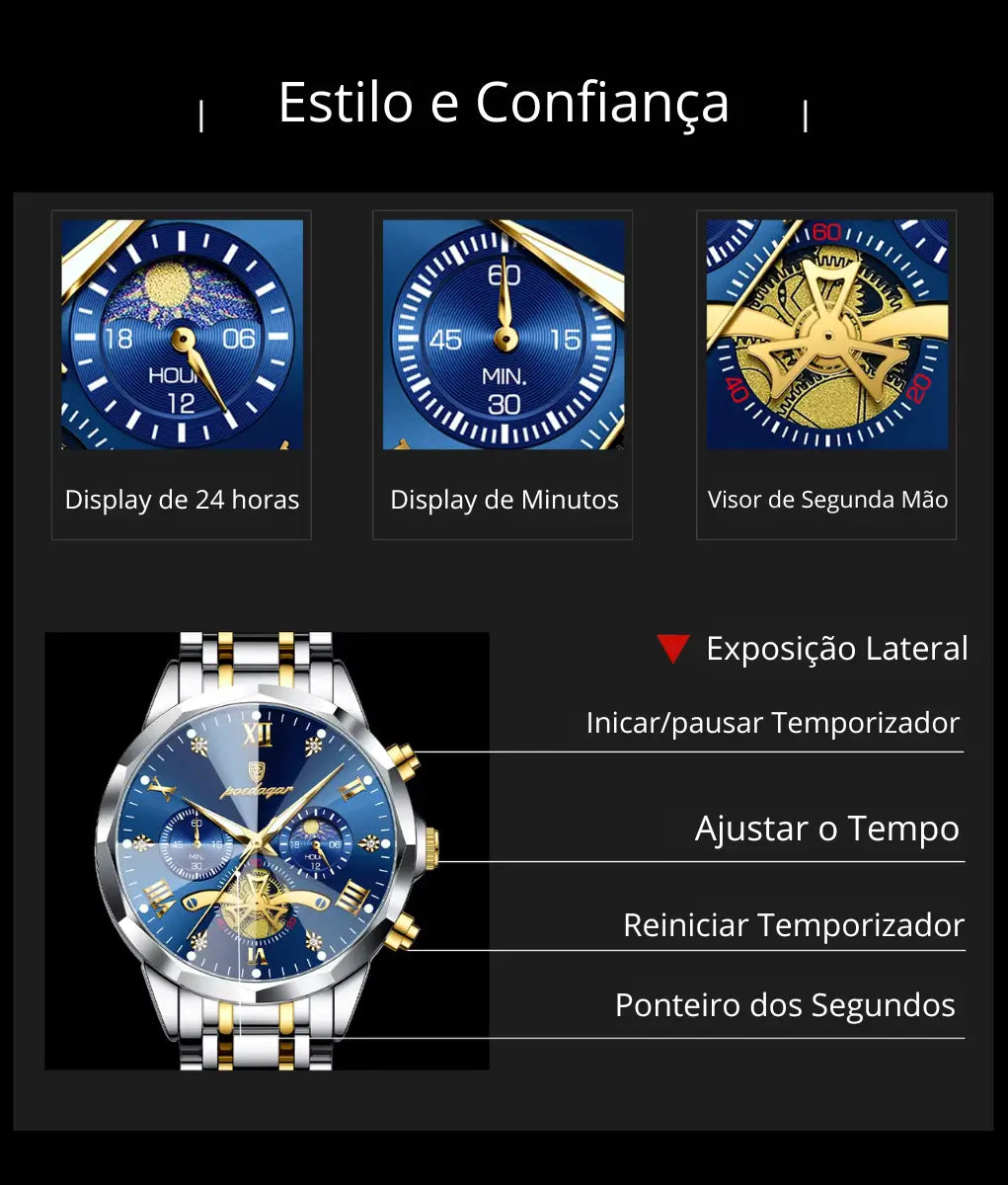 Relógio Masculino POEDAGAR
